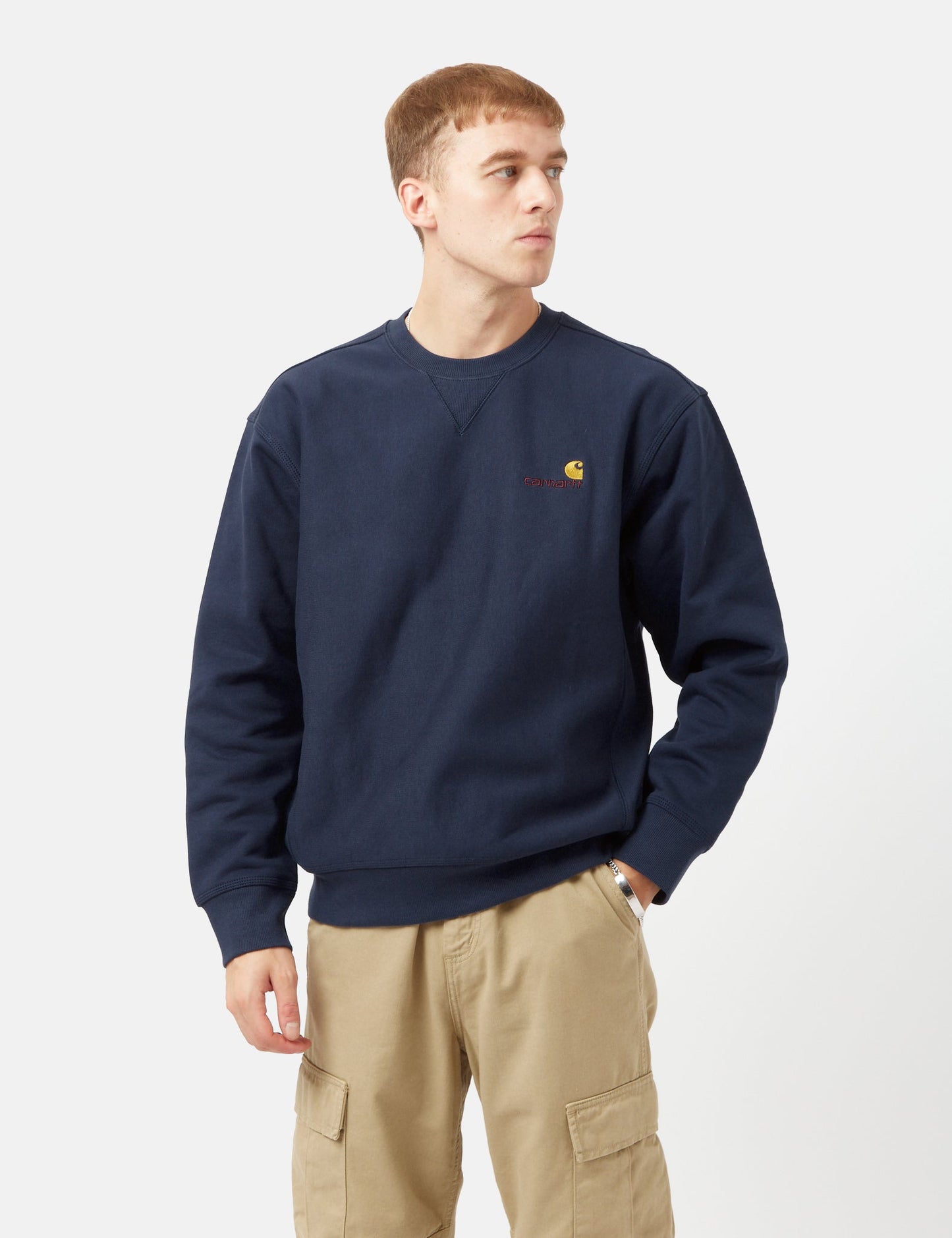 American Script Sweatshirt - Enzian Blue