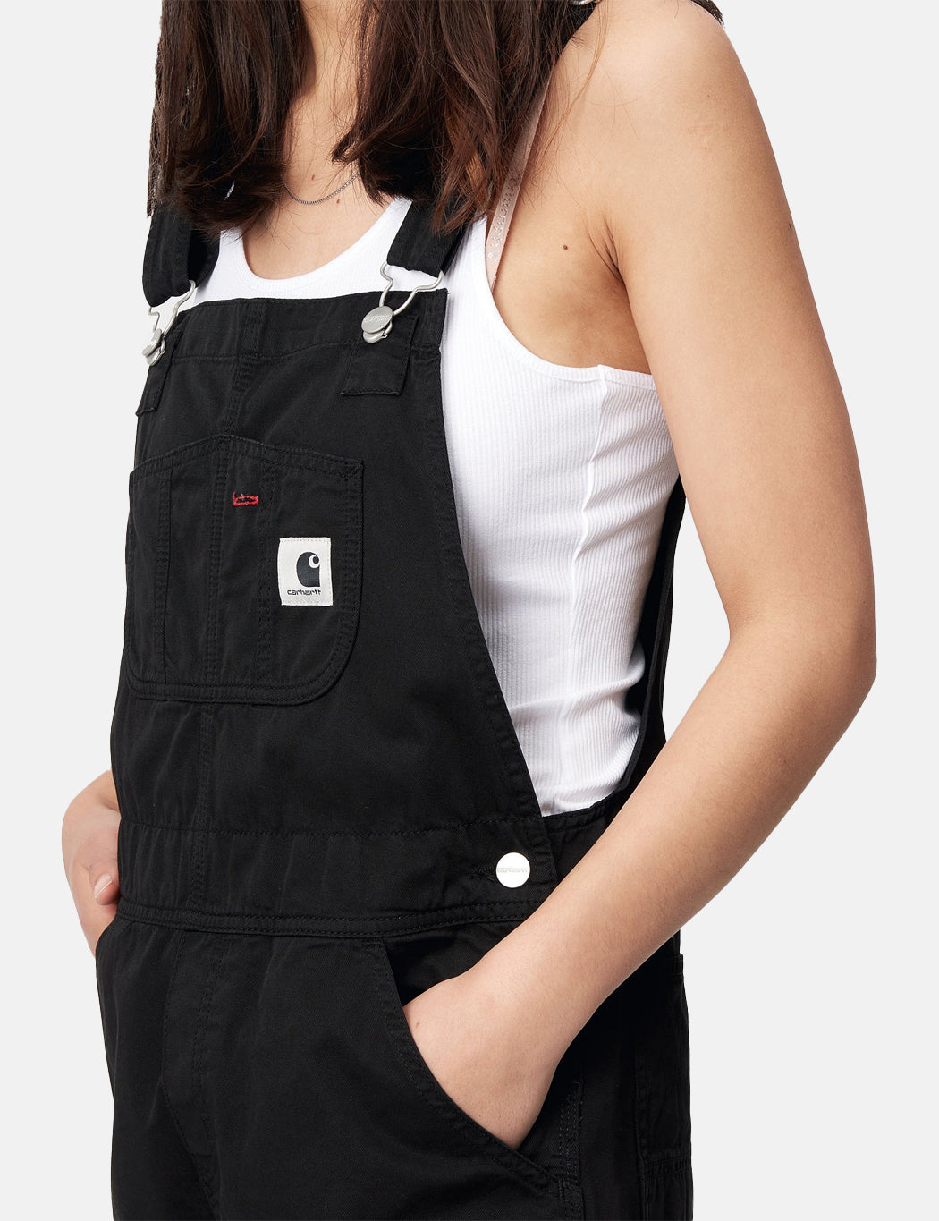 Womens Bib Overall (Straight) - Black