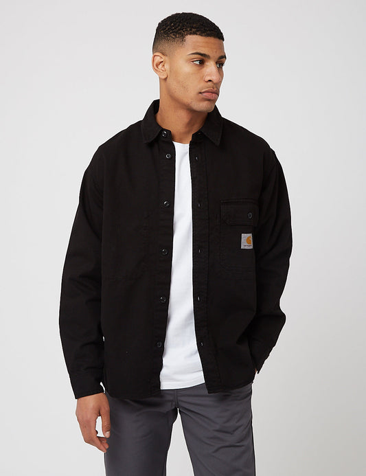 Reno Shirt Jacket (Garment Dyed) - Black