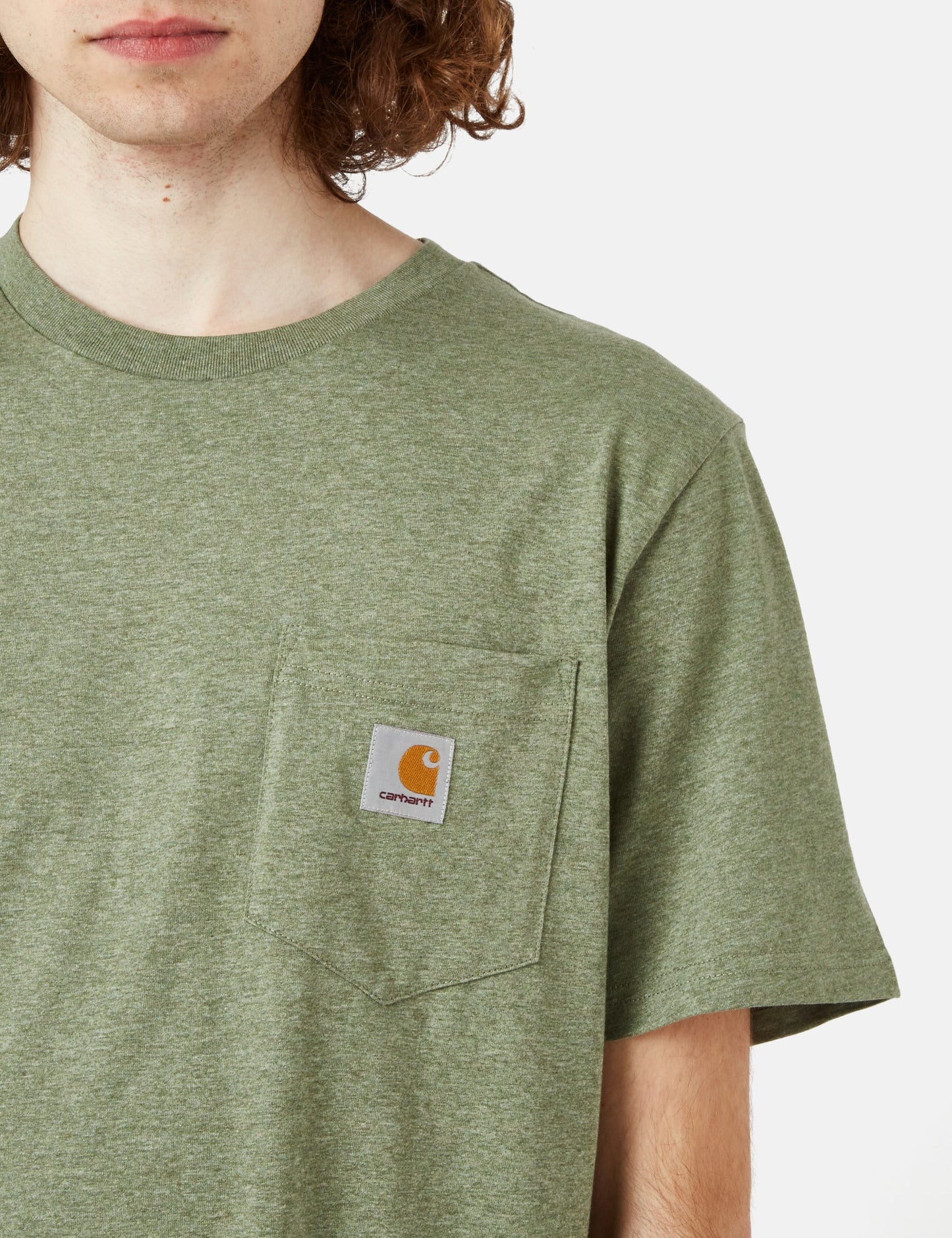 Pocket T-Shirt (Regular) - Yucca Green Heather