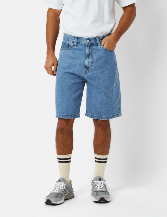 Landon Shorts (Loose) - Blue Heavy Stone Wash