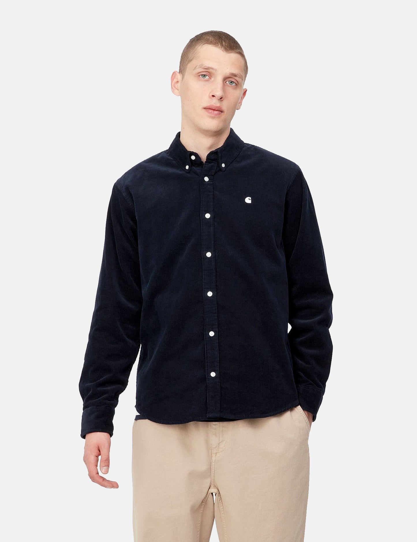 Madison Shirt (Fine Cord) - Buffalo Brown/Black