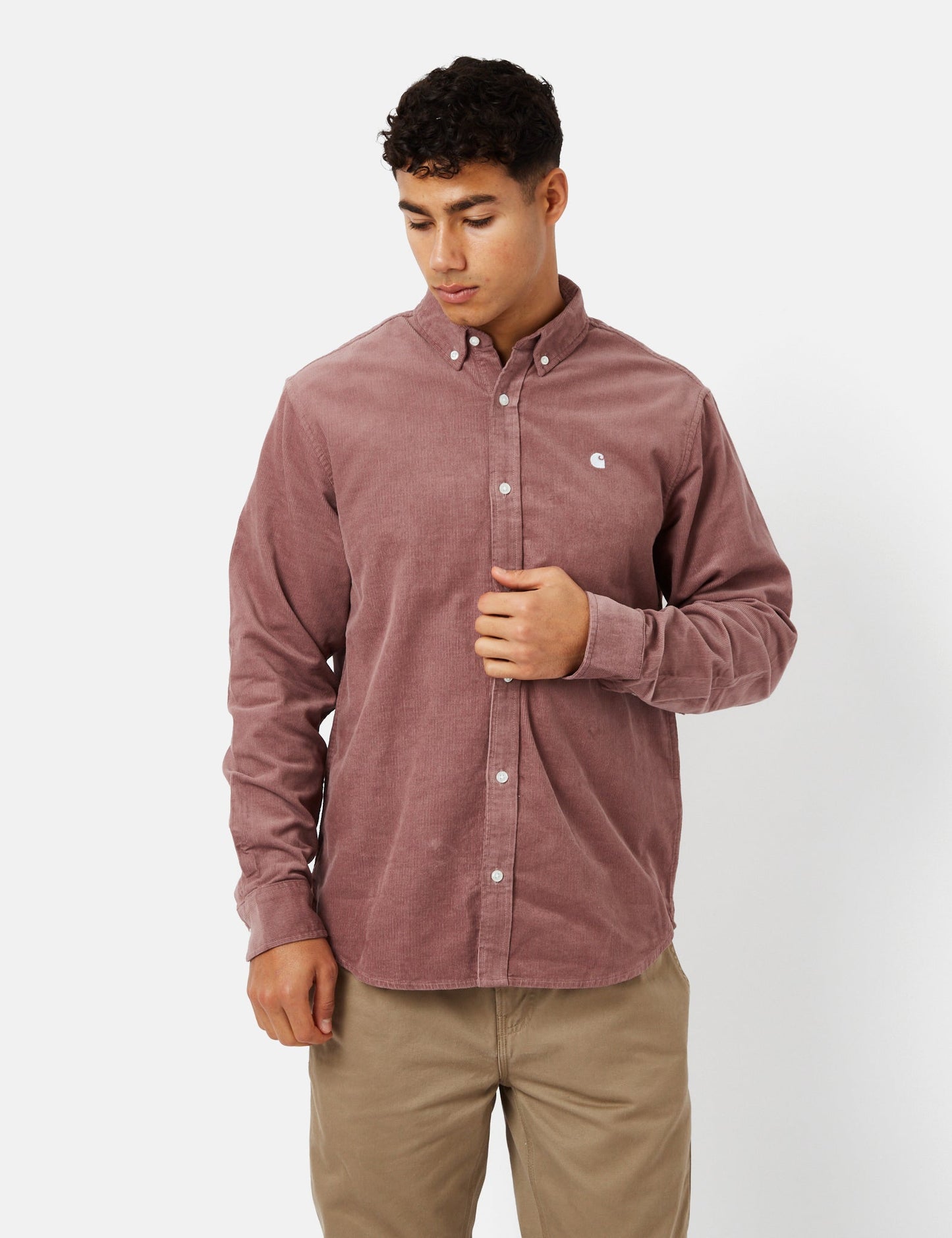 Madison Shirt (Fine Cord) - Glassy Pink