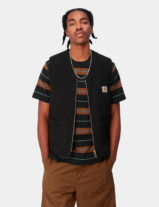 Arbor Vest - Black Aged Canvas