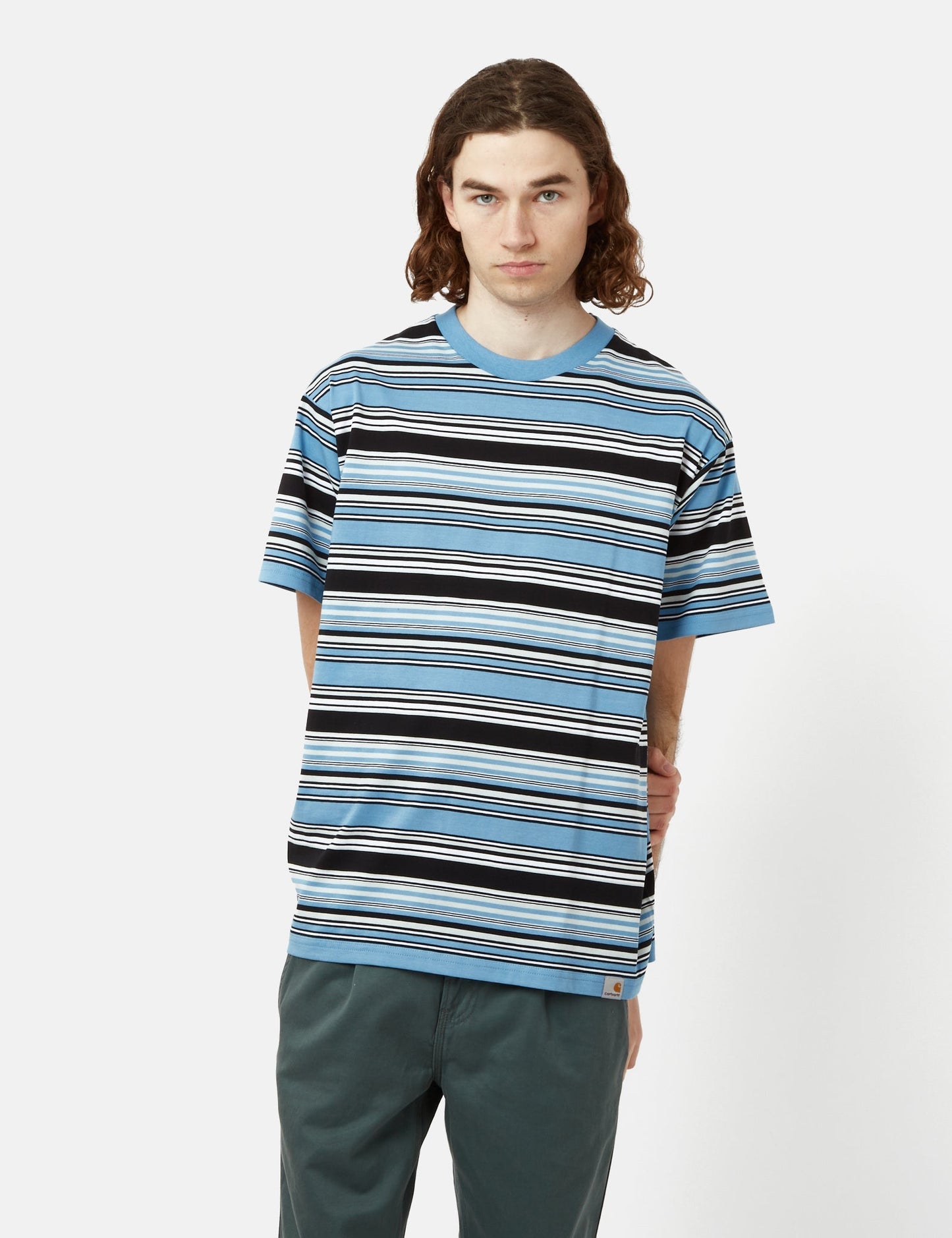 Lafferty T-Shirt (Stripe) - Hamilton Brown