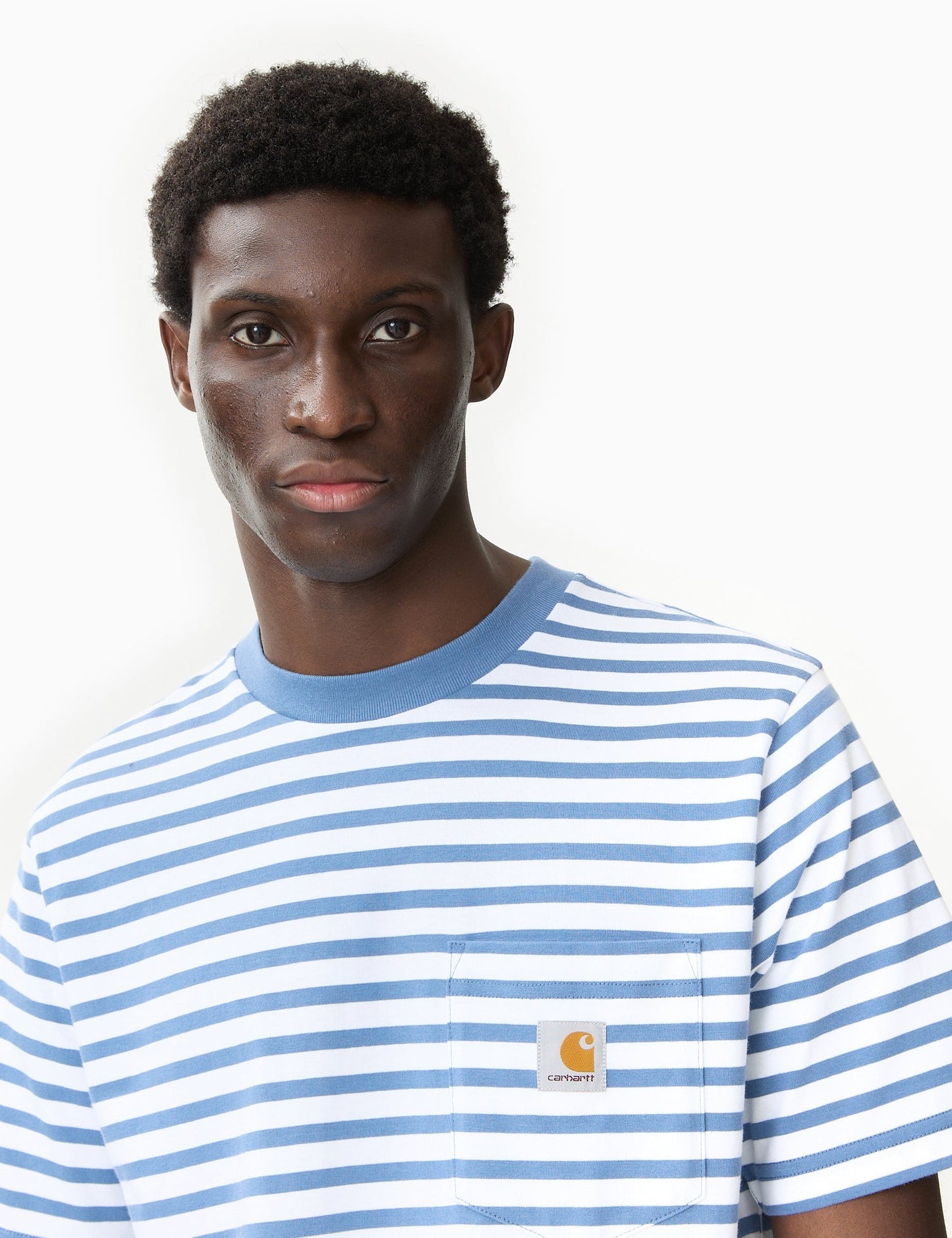 Seidler Stripe Pocket T-Shirt - Sorrent Blue