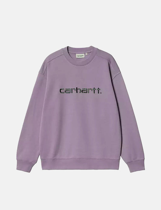 Womens Sweatshirt - Glassy Purple/Discovery Green