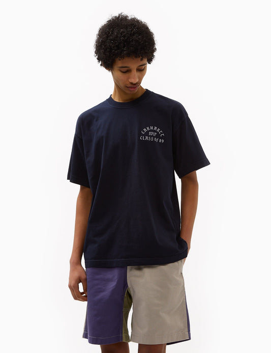 S/S Class of 89 T-Shirt (Loose) - Dark Navy/White