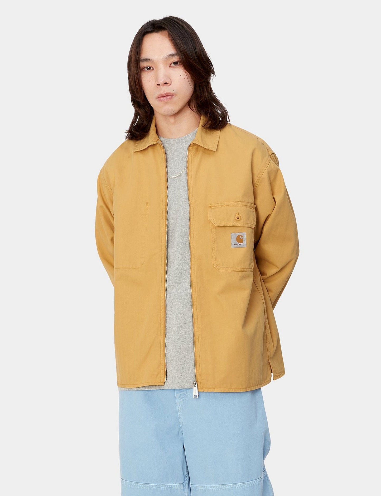 Rainer Over Shirt - Sunray Yellow Garment Dyed