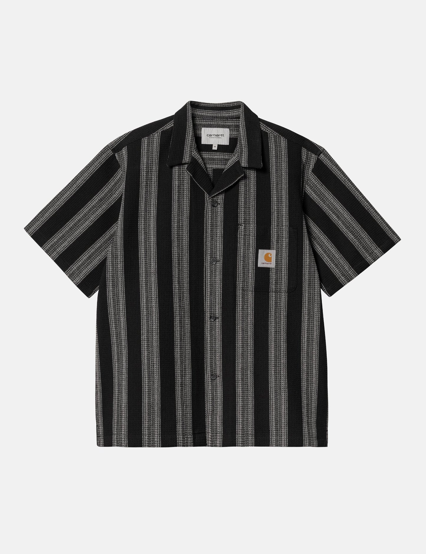 Short Sleeve Dodson Stripe Shirt - Black